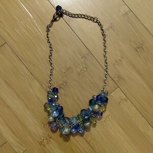 Elegant Blue and Silver Necklace